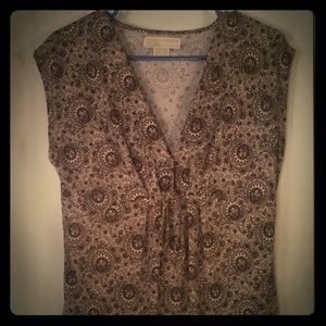 Michael Kors Dressy print top NWOT