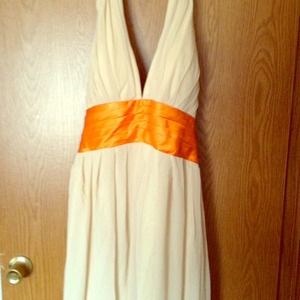 A-line Princess Halter dress Ankle length