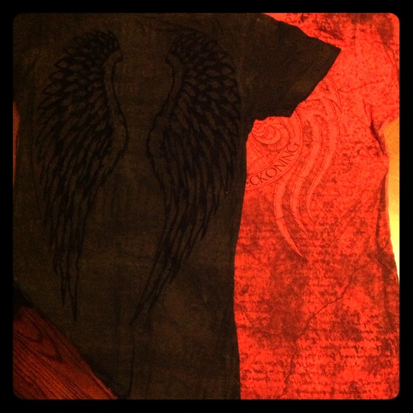 Sinful and Affliction T-shirts-like new!