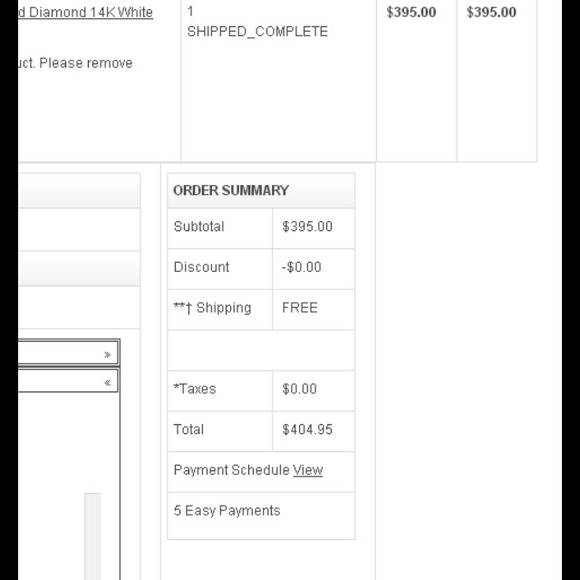 🚨SOLD🚨Beautiful white 14K gold ring from Ice.com - Picture 2 of 4