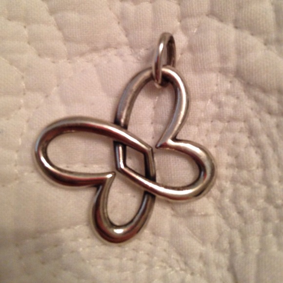 SOLD. James Avery Linked heart butterfly