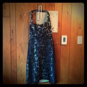 Black Halter cocktail dress