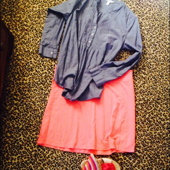 Bubble Gum Pink Cotton Mini Skirt  like new