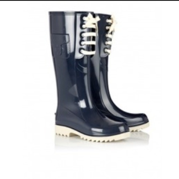 See by chloe navy rain boots size 9 - Picture 2 of 4