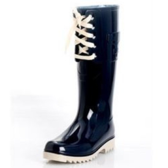 See by chloe navy rain boots size 9 - Picture 4 of 4