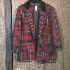 Vintage plaid blazer