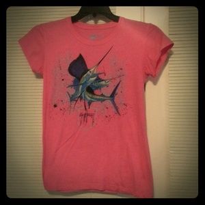 NBW hot pink Guy Harvey top