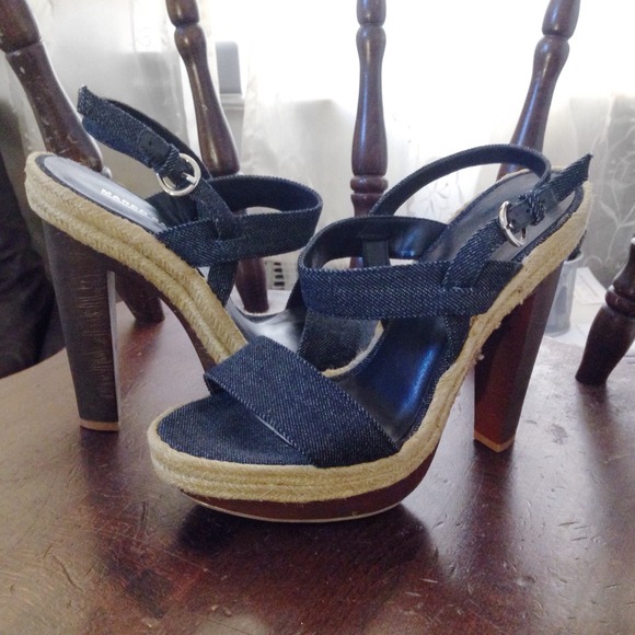 [NWOT] Marco Santi Denim Chunky Heel