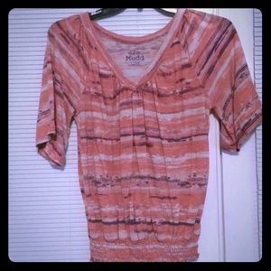 Orange and purple top