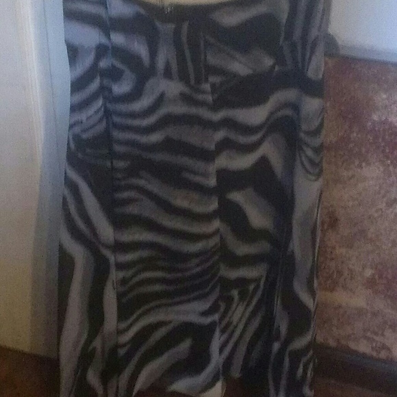 Black and grey skirt