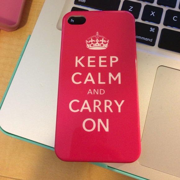 Keep calm and carry on iPhone 4 phone case