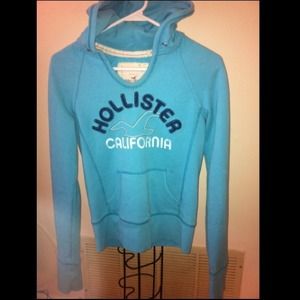 Soft, blue Hollister hoodie