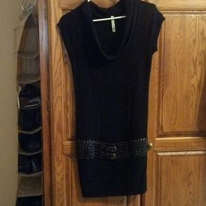 Black sweater dress