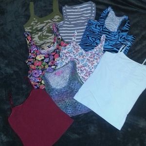 Bundle of various cami's & tank tops