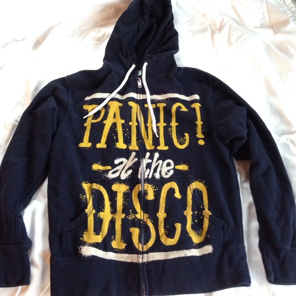 Dark blue panic at the disco hoodie