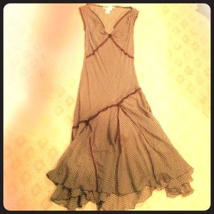 Max studio dress Large brown green