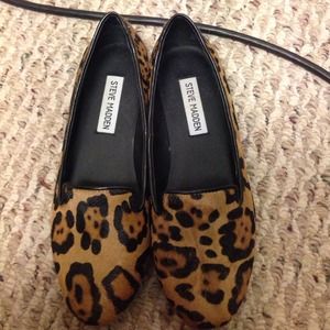 🚫SOLD🚫Steve Madden Leopard Smoking Flats