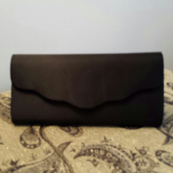 Black fabric clutch