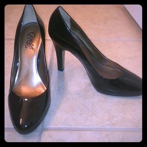 Black patent heels for @scottjen