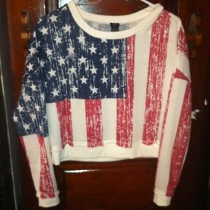 Rue 21 Flag sweater !!