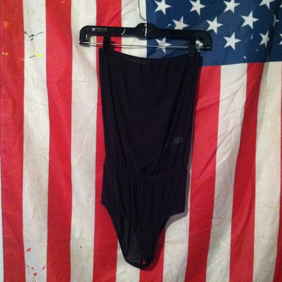 American Apparel black sheer romper - Picture 1 of 1