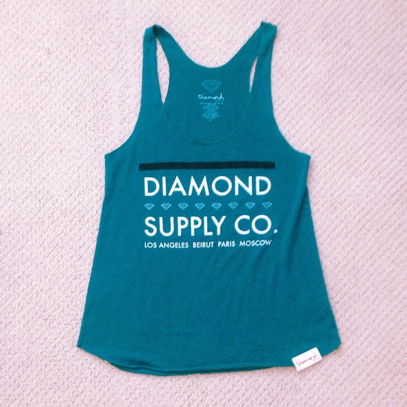 🚫Sold🚫Diamond Supply Co Teal Tank