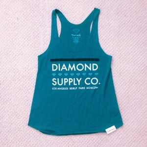 🚫Sold🚫Diamond Supply Co Teal Tank