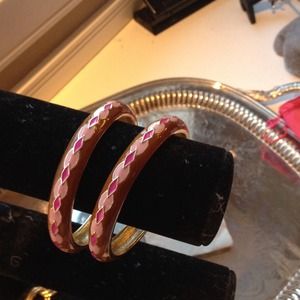 Sold in bundle! Two! Enameled J. Crew bangles!