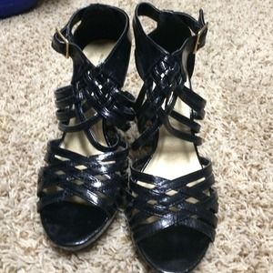 Black Strappy Heels