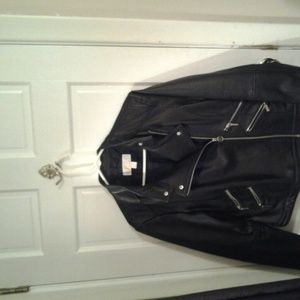 Leather jacket new lost tag