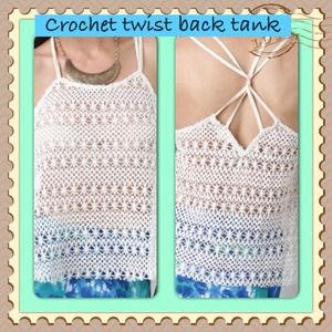 ☀️SUMMER SALE☀️CROCHET + Strappy back Tank