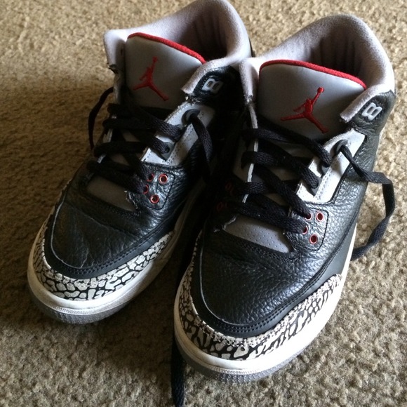 AIR JORDAN 3 RETRO GS BLACK CEMENT