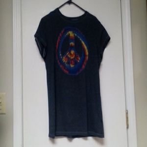 Tie dye peace shirt