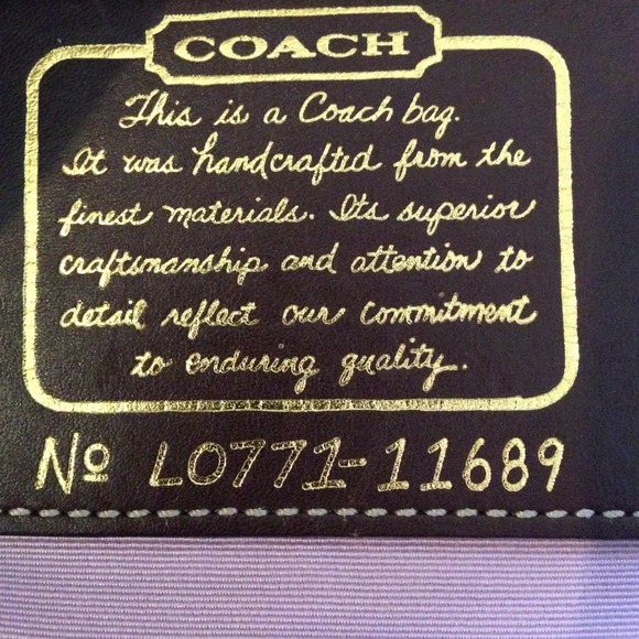 Coach Signature Stripe Hobo Tote Handbag - Picture 2 of 4