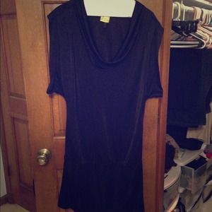 BCBG Maxazria L sleek black dress! REDUCED