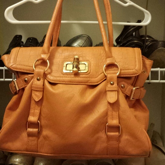 Also Croc Embossed Handbag