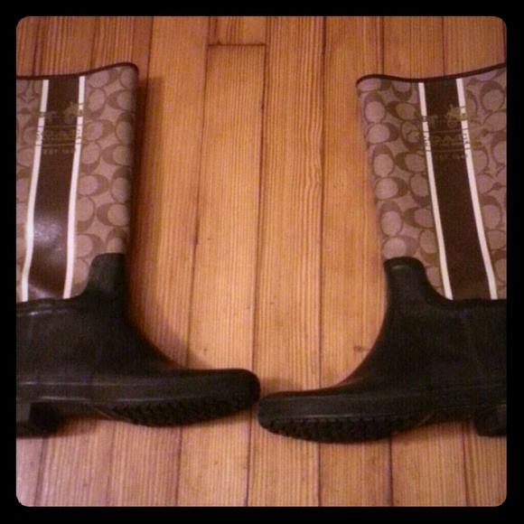 Brown Coach rainboots