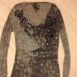 Buffalo long sleeve sheer tee