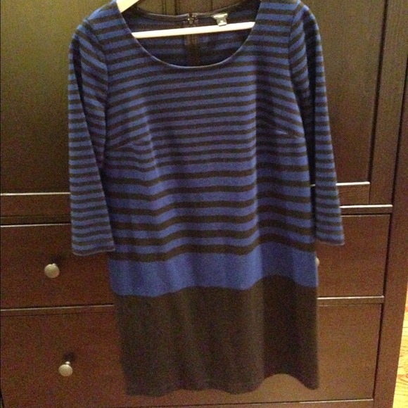 Navy stripped Loft dress