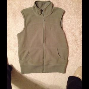 Green fleece vest