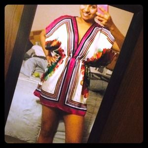 Forever 21 Top or cover up, polyester.