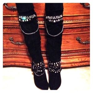 Rock & Candy jeweled embellished boots