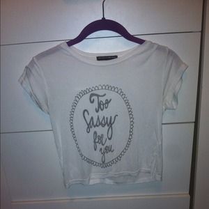 SOLD Too Sassy For You Brandy Melville tee