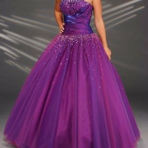 Purple prom dress