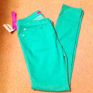 ❌SOLD❌ Mint skinny jeans