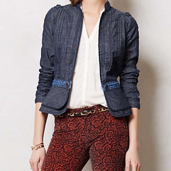 Anthropologie Auden Denim Jacket by Elevenses