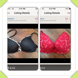 Two victoria secret bras