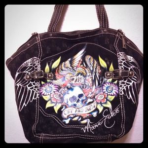 Echo tattooed handbag