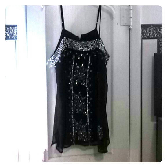 Fancy sequin top.