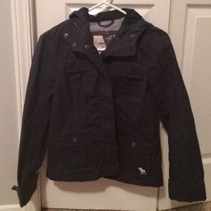 Abercrombie navy Jacket w/ Hood